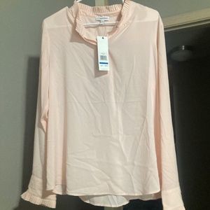 NWT XL Calvin Klein pink suit top blouse Polyester Spandex Work Style Blush Cute